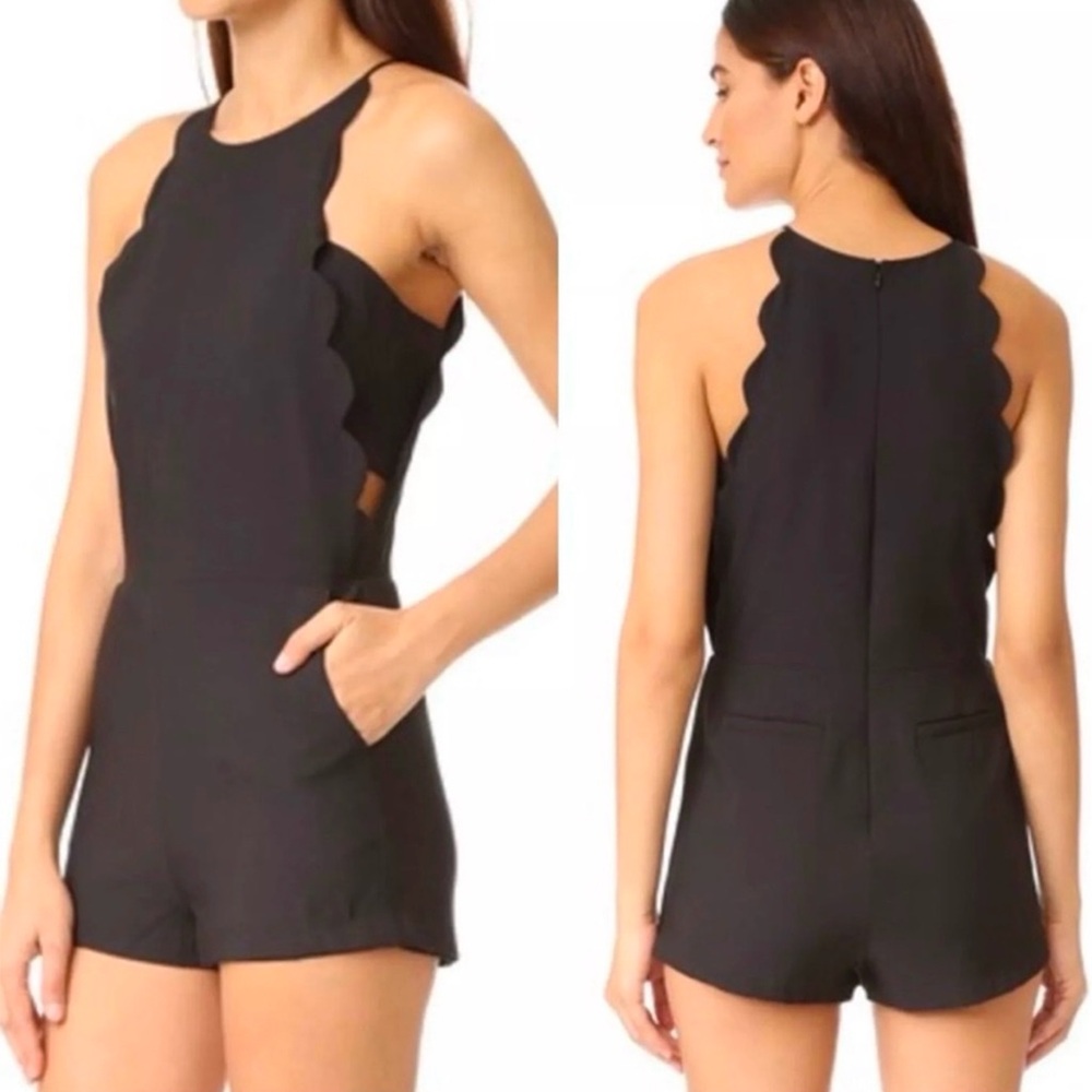 English Factory Black Scalloped Romper